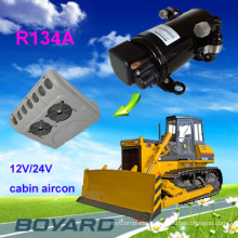 r134a 12v air Kompressor for scba roof top crane loader operator cabin air conditioner